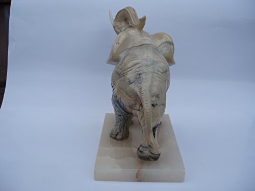 ALABASTER Elefant Alabastros Miquel 18 cm3
