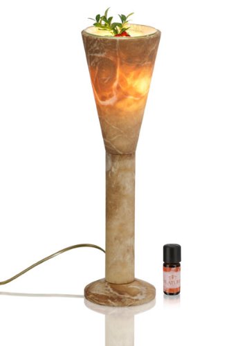 Alabaster Duftlampe Lavando Terra - Original ALATURA Raumduft Aromalampe zur Aromatherapie