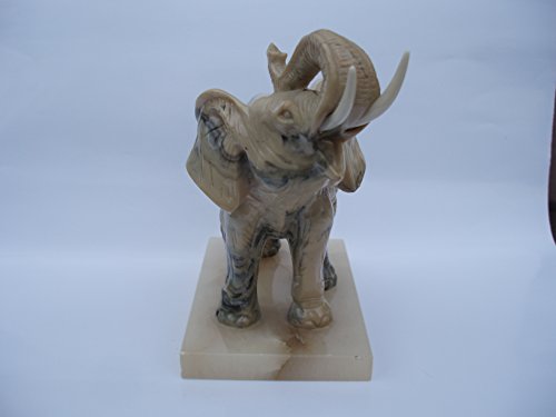 ALABASTER Elefant Alabastros Miquel 18 cm1