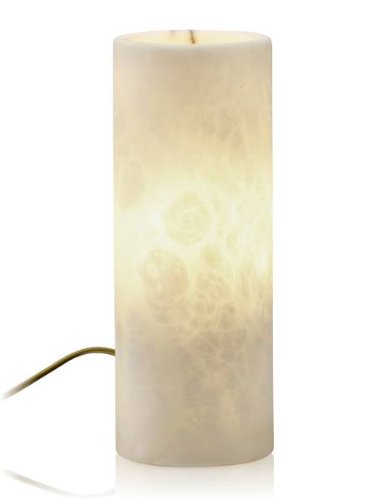 Alabasterlampe Candle 29 Creme - Original ALATURA Alabaster Regalleuchte Alabasterleuchte