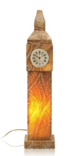 Alabasterlampe BIG BEN Terra - Original ALATURA Alabaster Deko Lampe Alabasterleuchte