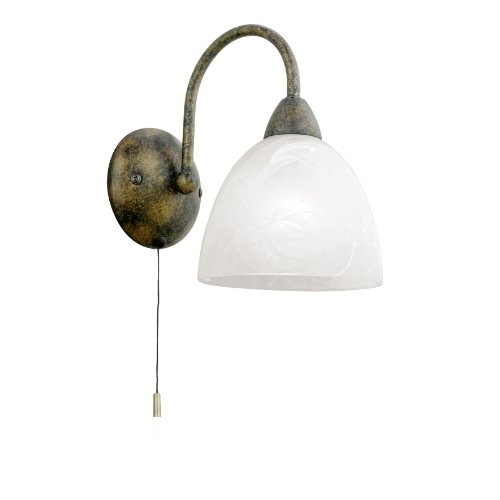 EGLO 89898 Wandleuchte Dionis aus Stahl mit Zugschalter, rostfarben