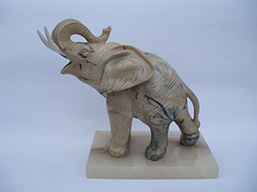 ALABASTER Elefant Alabastros Miquel 18 cm