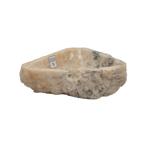 Wohnfreuden Onyx Marmor Waschbecken perlgrau ca. 55x47x16cm5