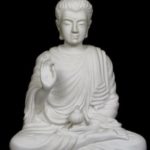 Alabaster, Buddha, Schutz vor Neid und Eifersucht 17cm