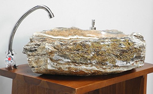 Alabaster Waschbecken Stein Becken Basin Bad Waschschale Waschtisch AL123