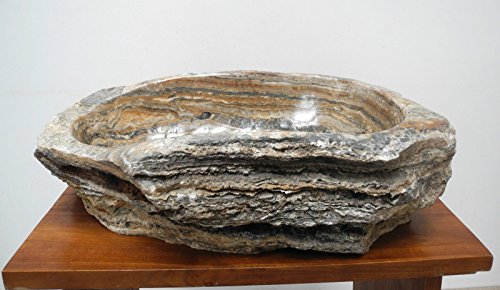 Alabaster Waschbecken Stein Becken Basin Bad Waschschale Waschtisch AL271