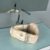 Wohnfreuden Onyx Waschbecken weiss-grau 44*48*18cm9