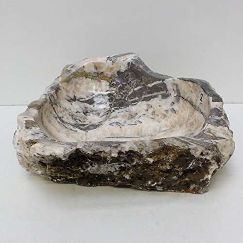 Steinwaschbecken Handwaschbecken Waschbecken Waschtisch Basin Natur Stein Onyxmarmor Alabaster Naturstein AL1662