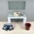 Wohnfreuden Onyx Waschbecken weiss-grau 44*48*18cm1